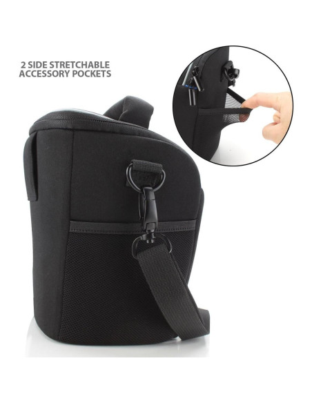 Funda para cámara DSLR USA Gear Negra con correa ajustable