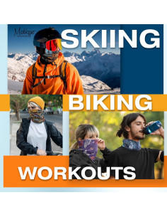 Gaiter de Cuello Motique Accessories Estampado Paisley Verde 2