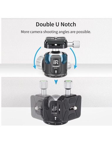 Cabezal de bola INNOREL N36 para trípode, carga 20kg