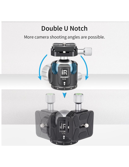 Cabezal de bola INNOREL N36 para trípode, carga 20kg