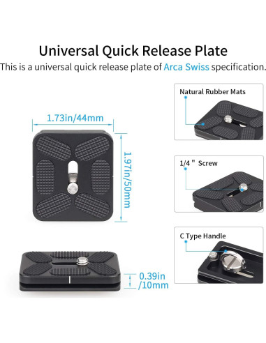 Cabezal de bola INNOREL N36 para trípode, carga 20kg