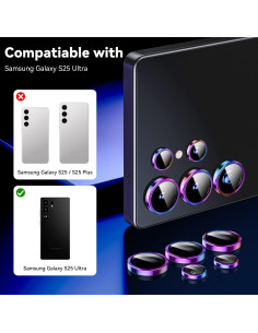 Protector de Lente de Cámara Hoerrye para Samsung Galaxy S25 Ultra 2