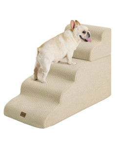 Escalera para Perros Made4Pets 5 Pasos Antideslizante Beige
