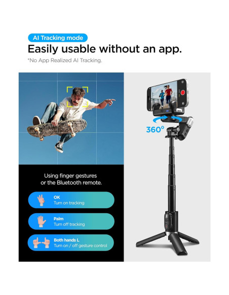 Estabilizador Gimbal Spigen AMP08945 para Smartphone Negro Estabilizador Gimbal Spigen AMP08945 para Smartphone Negro