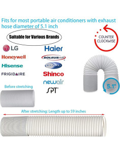 Kit Ventana Aire Acondicionado Portátil Coolaihan 13cm Ajustable 2