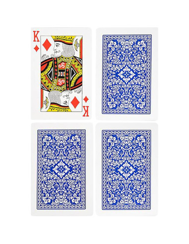 Baraja de Cartas Gigante Gamie - 16.5 x 9.1 cm - Ideal para Mayores