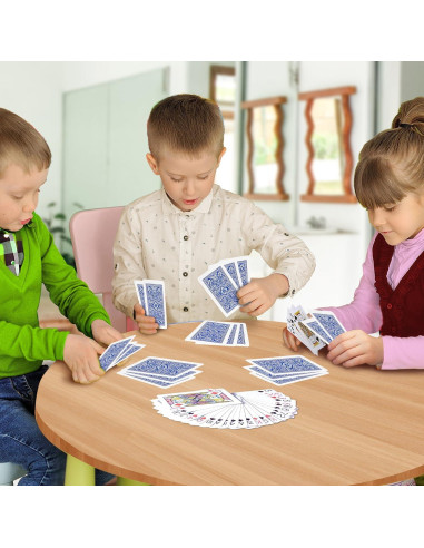Baraja de Cartas Gigante Gamie - 16.5 x 9.1 cm - Ideal para Mayores