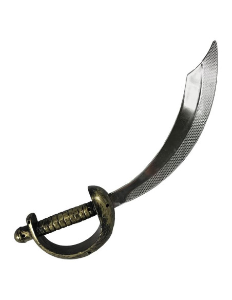 Espada Corsaria de Plástico Plata y Oro 45.72 cm