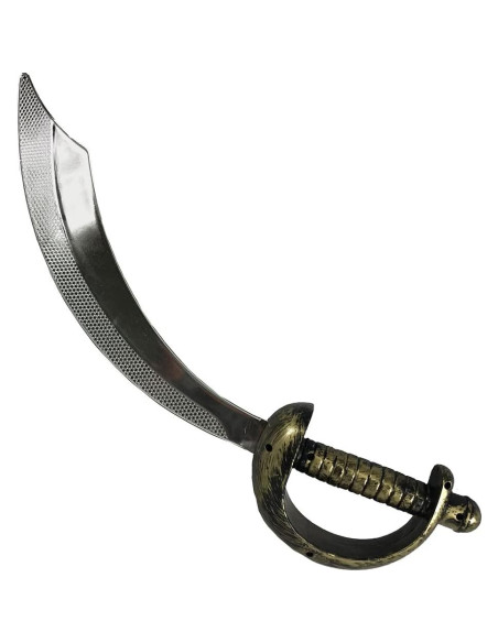 Espada Corsaria de Plástico Plata y Oro 45.72 cm