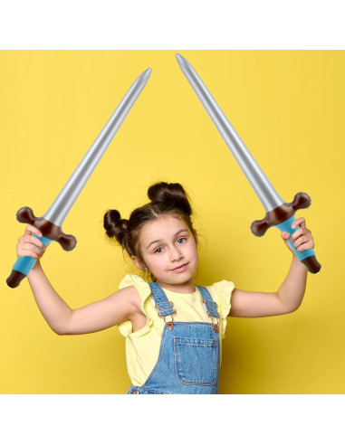 Paquete de 40 Espadas Inflables Pirata 60 cm Fahacop