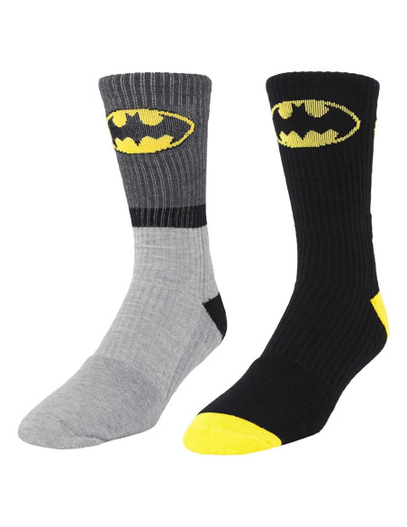 Calcetines Atléticos DC Comics Batman 2 Pares Talla 38-46