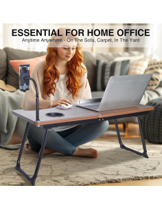 Escritorio Portátil Wishacc para Laptop con Soporte Teléfono 2