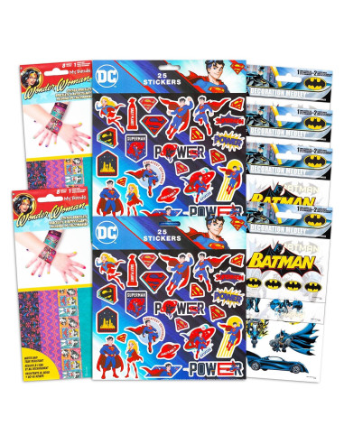 Paquete de Stickers Superman y Liga de la Justicia - 300 Piezas