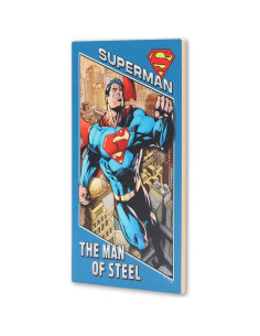 Cartel Decorativo de Madera Superman 19x28 cm Open Road Brands 2