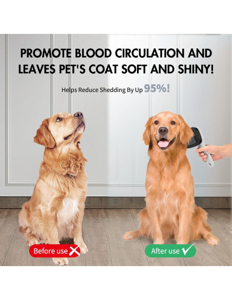 Cepillo Autolimpiante para Perros y Gatos Joy-Pet Gris Cepillo Autolimpiante para Perros y Gatos Joy-Pet Gris