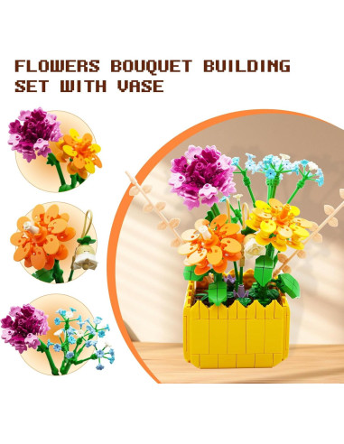 Kit de Construcción de Ramo de Flores 549 PCS 80S