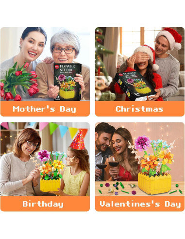 Kit de Construcción de Ramo de Flores 549 PCS 80S