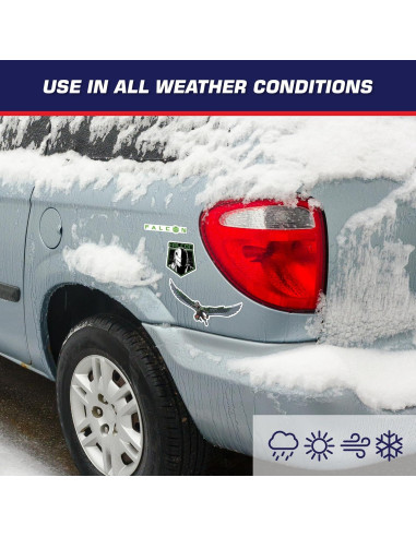 Set de 3 Calcomanías Capitán América Halcón Verde - Vinilo Premium