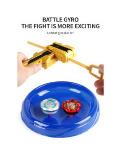 Conjunto de Juguetes de Combate Hityblty 4 Trompos Giratorios 2