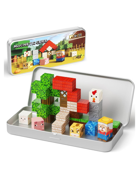 Juguetes de Viaje Magnéticos de Animales de Granja 35PCS Juguetes de Viaje Magnéticos de Animales de Granja 35PCS