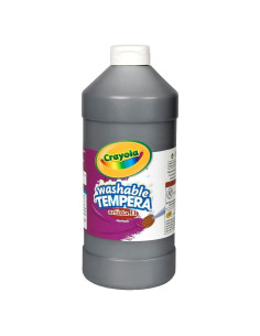 Pintura Tempera Lavable Crayola Negra 946 ml No Tóxica