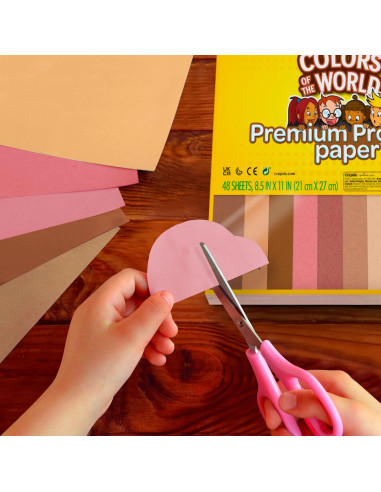 Papel de Construcción Crayola Colores del Mundo 48 Hojas 21.6x27.9 cm