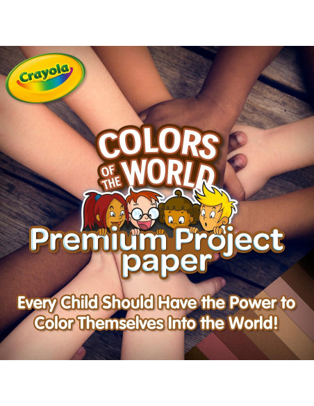 Papel de Construcción Crayola Colores del Mundo 48 Hojas 21.6x27.9 cm Papel de Construcción Crayola Colores del Mundo 48 Hojas 21.6x27.9 cm