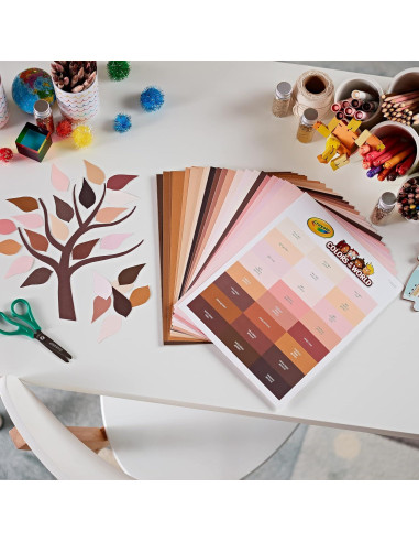 Papel de Construcción Crayola Colores del Mundo 48 Hojas 21.6x27.9 cm