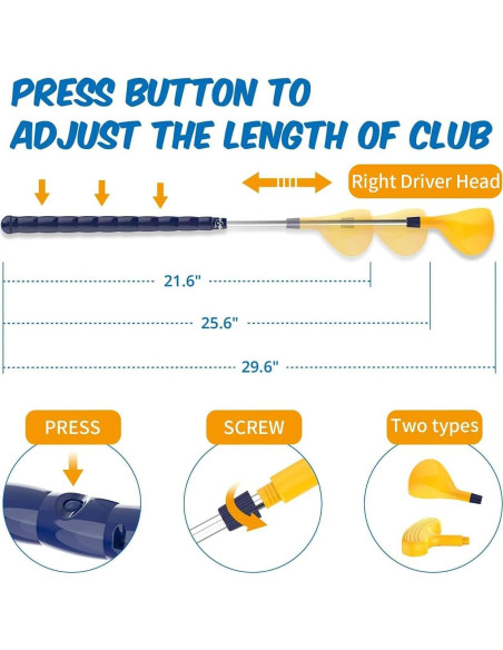 Conjunto de Golf para Niños EagleStone con Lanzador Pedal