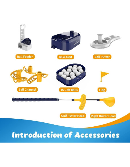 Conjunto de Golf para Niños EagleStone con Lanzador Pedal
