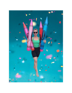 Crayones Inflables Gigantes Zugar Land - Paquete de 4 Colores 2