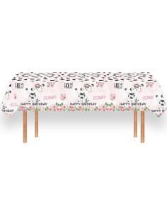 Mantel de Fiesta Holy Cow 3 Piezas 220 x 130 cm Rosa 2
