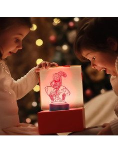 Luz Nocturna 3D LED Nouyet, Regulable 7 Colores, 20.32 cm 2