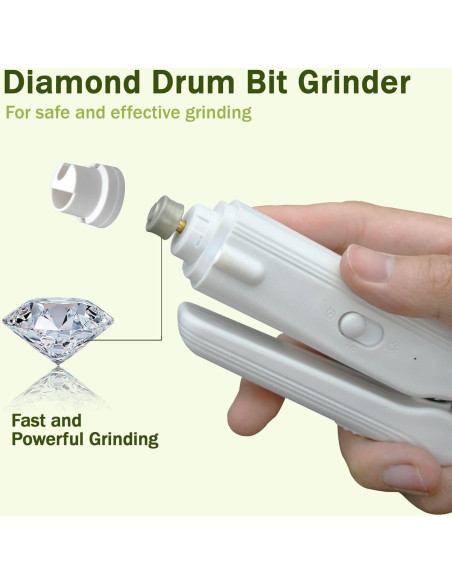 Cortador y Lima de Uñas 2-en-1 MUZMDNI con Luz LED Blanco