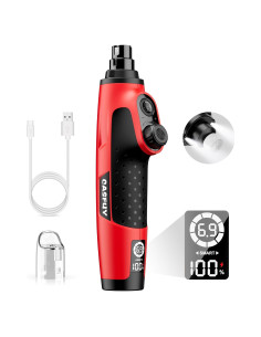Cortador de Uñas Eléctrico Casfuy N90 con 6 Velocidades y LED