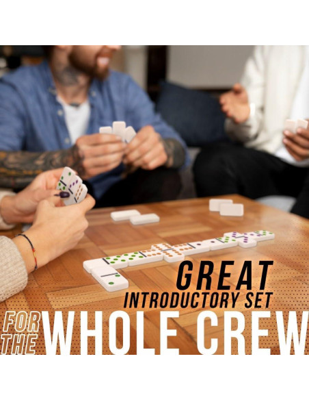 Juego de Dominó Doble 6 en Lata de Viaje University Games