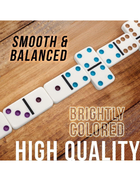 Juego de Dominó Doble 6 en Lata de Viaje University Games