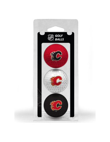Bolas de Golf Reguladoras Team Golf Calgary Flames - Paquete de 3