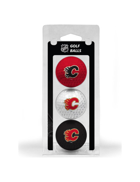 Bolas de Golf Reguladoras Team Golf Calgary Flames - Paquete de 3