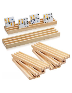 Set de 8 Soportes de Dominó de Madera Exqline - Organizador Premium