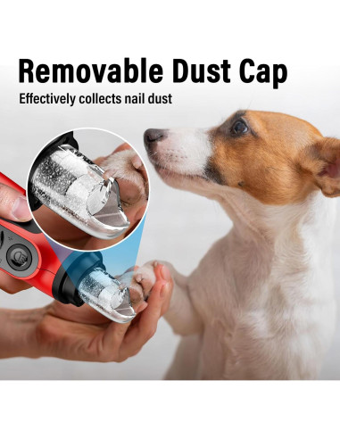 Cortador de Uñas Eléctrico Casfuy N90 con 6 Velocidades y LED