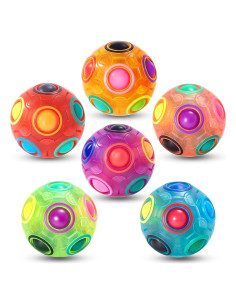 Bola de Rompecabezas Mágica Arcoíris Vdealen - Antiestrés 7 cm