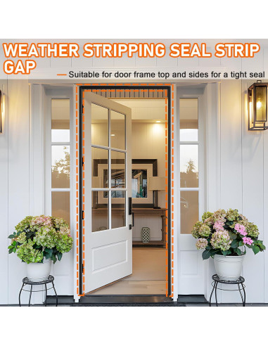 Sellador de Puerta Autoadhesivo Ormein 7m Silicona Negro 1cm