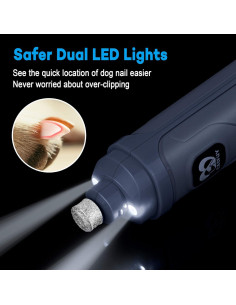 Molinillo de Uñas Eléctrico Casfuy con 2 Luces LED - Silencioso 2