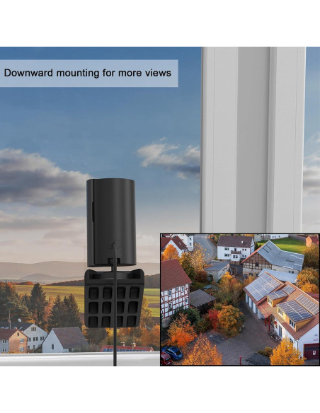 Soporte de Ventana MSAFF para Ring Indoor Cam - Negro