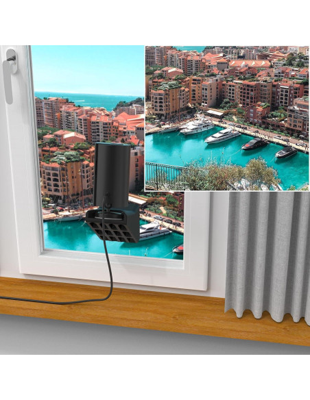 Soporte de Ventana MSAFF para Ring Indoor Cam - Negro