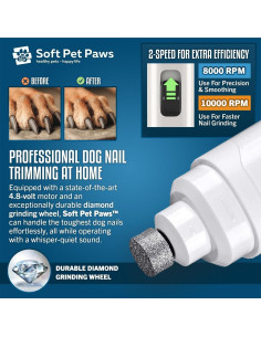 Cortadora de Uñas Eléctrica Soft Pet Paws - Ultra Silenciosa 2