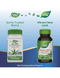 Aloe Latex Nature's Way con Hinojo 100 Cápsulas Veganas 2