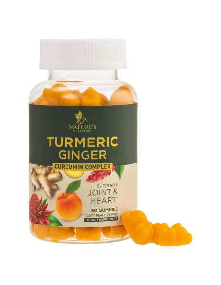 Gomitas de Cúrcuma Curcumina y Jengibre - 60 Unidades Gomitas de Cúrcuma Curcumina y Jengibre - 60 Unidades