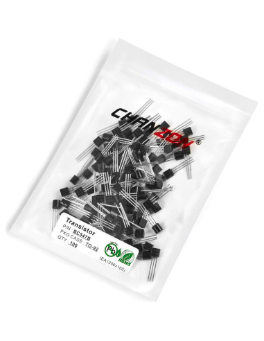Transistor NPN Chanzon BC547B TO-92 100 Piezas 0.625W